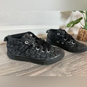 Converse CTAS street mid Junior license plate slip on sneakers. Size 12.5